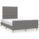 sengeramme uden madras 120x190 cm stof enkeltseng Mørkegrå