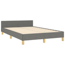 sengeramme uden madras 120x190 cm stof enkeltseng Mørkegrå