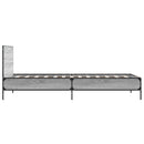 sengeramme 100x200 cm konstrueret træ og metal grå sonoma-eg