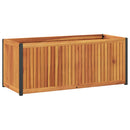 plantekasse 110x45x44 cm massivt akacietræ og stål