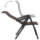 havestole 8 stk. foldbar polyrattan brun