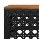 sofasæt til haven 9 dele med hynder polyrattan sort