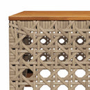 sofasæt til haven 6 dele med hynder polyrattan beige