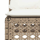 sofasæt til haven 6 dele med hynder polyrattan beige