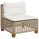 sofasæt til haven 6 dele med hynder polyrattan beige