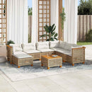 sofasæt til haven 8 dele med hynder polyrattan beige