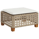 sofasæt til haven 9 dele med hynder polyrattan beige