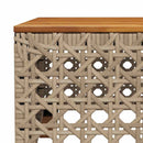 sofasæt til haven 10 dele med hynder polyrattan beige