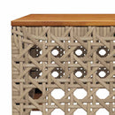 sofasæt til haven 10 dele med hynder polyrattan beige