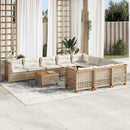 sofasæt til haven 11 dele med hynder polyrattan beige
