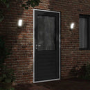 udendørs LED-væglamper 2 stk. trykstøbt aluminium sort