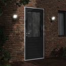 udendørs LED-væglampe trykstøbt aluminium sort
