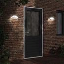 udendørs LED-væglamper 2 stk. trykstøbt aluminium hvid