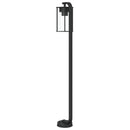 udendørs standerlamper 3 stk. 100 cm rustfrit stål sort