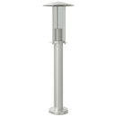 udendørs standerlampe 60 cm rustfrit stål sølvfarvet
