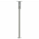 udendørs standerlampe 100 cm rustfrit stål sølvfarvet