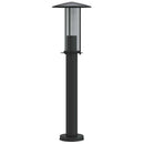 udendørs standerlampe 60 cm rustfrit stål sort