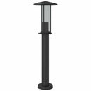 udendørs standerlampe 60 cm rustfrit stål sort