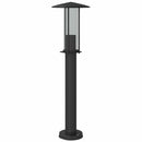 udendørs standerlampe 60 cm rustfrit stål sort