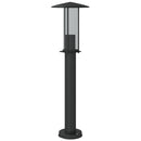 udendørs standerlampe 3 stk. 60 cm rustfrit stål sort