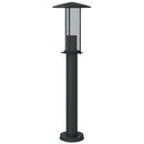 udendørs standerlampe 3 stk. 60 cm rustfrit stål sort