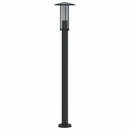 udendørs standerlamper 3 stk. 100 cm rustfrit stål sort
