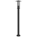 udendørs standerlamper 3 stk. 100 cm rustfrit stål sort