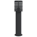 udendørs standerlampe 60 cm rustfrit stål sort
