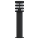 udendørs standerlampe 60 cm rustfrit stål sort