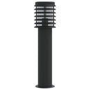 udendørs standerlampe 3 stk. 60 cm rustfrit stål sort