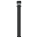 udendørs standerlampe 110 cm rustfrit stål sort