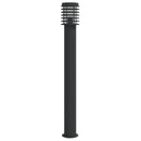 udendørs standerlampe 110 cm rustfrit stål sort