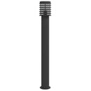 udendørs standerlamper 3 stk. 110 cm rustfrit stål sort