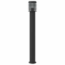 udendørs standerlamper 3 stk. 110 cm rustfrit stål sort