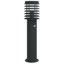 udendørs standerlampe med sensor 60 cm rustfrit stål sort