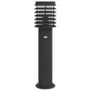 udendørs standerlampe med sensor 60 cm rustfrit stål sort