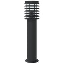 udendørs standerlampe med sensor 60 cm rustfrit stål sort