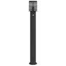 udendørs standerlamper 3 stk. sensor 110 cm rustfrit stål sort