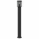 udendørs standerlamper 3 stk. sensor 110 cm rustfrit stål sort