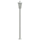 udendørs standerlamper 3 stk. 120 cm rustfrit stål sølvfarvet