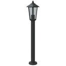 udendørs standerlampe 80 cm rustfrit stål sort