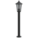 udendørs standerlampe 3 stk. 80 cm rustfrit stål sort