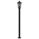 udendørs standerlamper 3 stk. 120 cm rustfrit stål sort