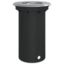 nedgravningsspot 10,5x10,5 cm rund trykstøbt aluminium sort