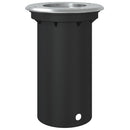nedgravningsspot 10,5x10,5 cm rund trykstøbt aluminium sort