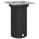 nedgravningsspot 10,5x10,5cm firkantet trykstøbt aluminium sort