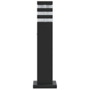 udendørs standerlampe 50 cm aluminium sort