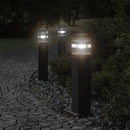 udendørs standerlampe 50 cm aluminium sort