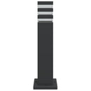 udendørs standerlamper 3 stk. 50 cm aluminium sort