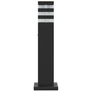udendørs standerlamper 3 stk. 50 cm aluminium sort